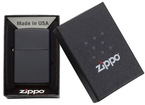 218 Зажигалка Zippo Classic покрытие Black Matte чёрная матовая Zippo (1).jpg