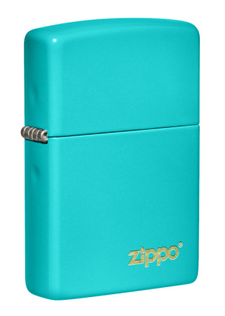 49454ZL Зажигалка Zippo Classic покрытие Flat Turguoise бирюзовая глянцевая Zippo.jpg