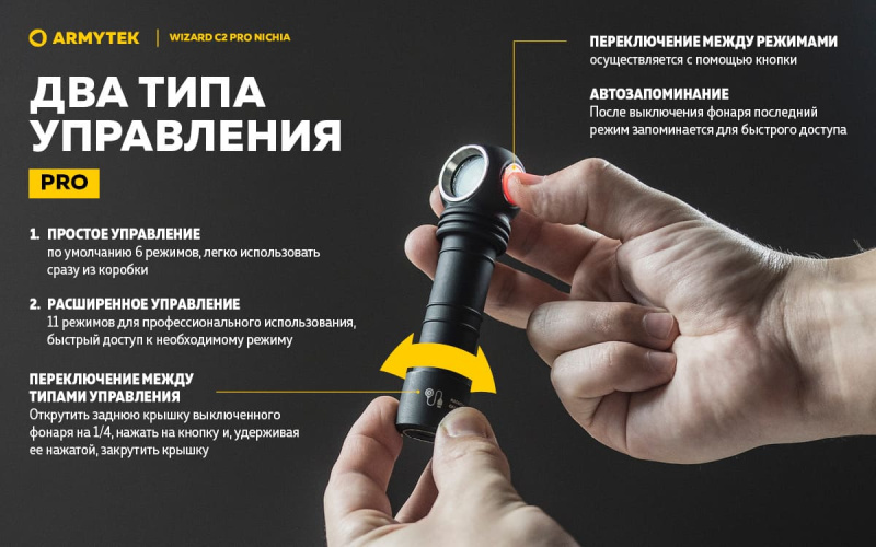 Фонарь налобный Wizard С2 Pro Nichia Magnet USB Warm Armytek10980 (19).jpg