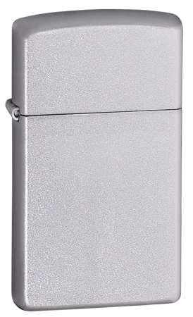 1605 Зажигалка Zippo Slim покрытие Satin Chrome серебристая матовая.jpg