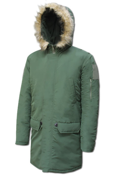 Б. Куртка зимняя СВ зелёная тк. смесовая Грот 3750.jpg