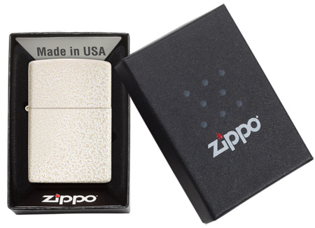 49181 Зажигалка Zippo Classic покрытие Mercury Glass бежевая матовая Zippo.jpg