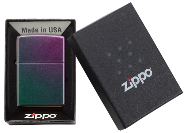 49146 Зажигалка Zippo Classic покрытие Iridescent фиолетовая матовая Zippo (1).jpg