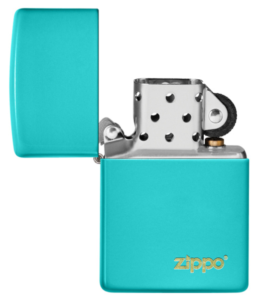 49454ZL Зажигалка Zippo Classic покрытие Flat Turguoise бирюзовая глянцевая Zippo (1).jpg