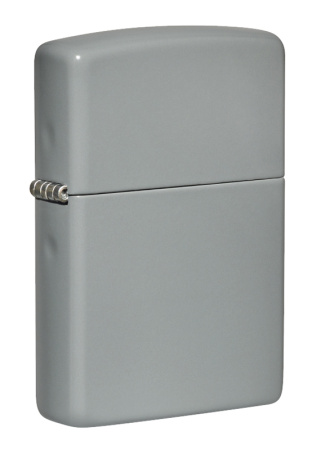 49452 Зажигалка Zippo Classic покрытие Flat Grey серая глянцевая Zippo.jpg