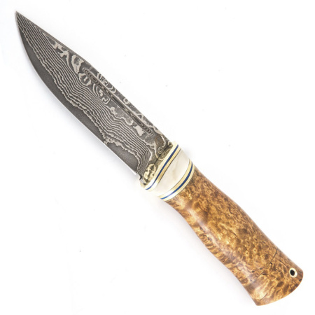 Нож разделочный Сибиряк ламинатный  дамасск СВ-Клинок.jpg
