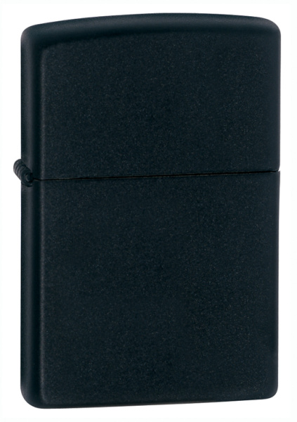 218 Зажигалка Zippo Classic покрытие Black Matte чёрная матовая Zippo.jpg