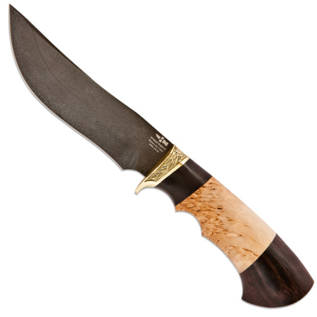 (4196)б Нож Орлан охотничий чёрный булат,худ.литьёлатунь4750.jpg