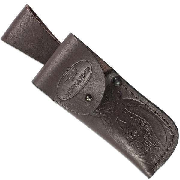 Чехол ЧДС 13п(к) кожаный для складных ножей коричневый 120мм подвес Ножемир650.jpg