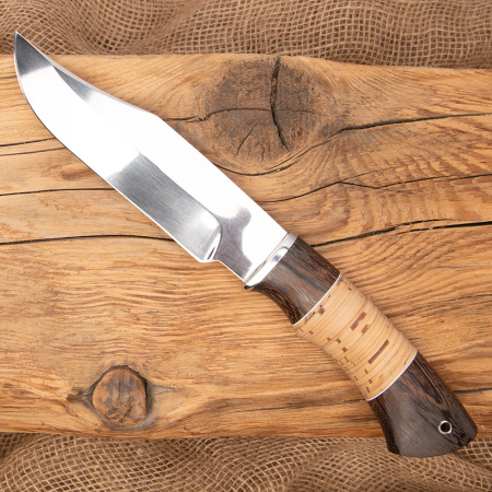 Нож охотничий Носорог 65х13 Венге береста