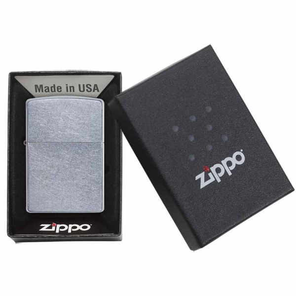 Зажигалка Zippo SNAKESKIN LOGO Street Chrome серебристая матовая.jpg