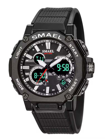 8047 Часы SMAEL спортивные чёрные