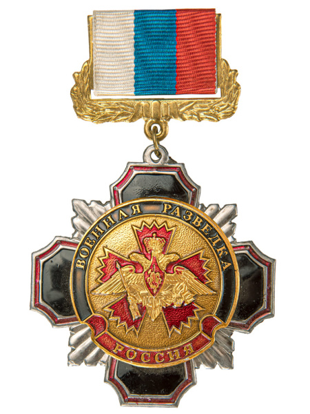 Знак нагрудный Полиции МВД За верность долгу (синий крест)