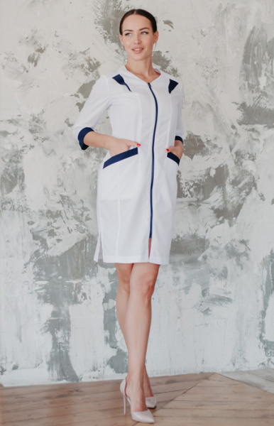 Халат женский мод.1-112 белый с синим Россия2400.jpg